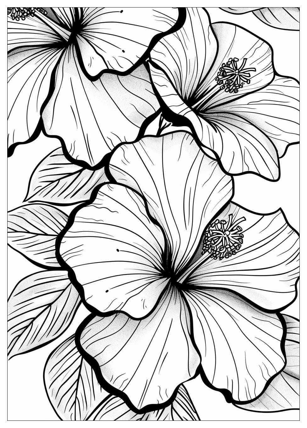 Hibiscus Coloring Pages-10