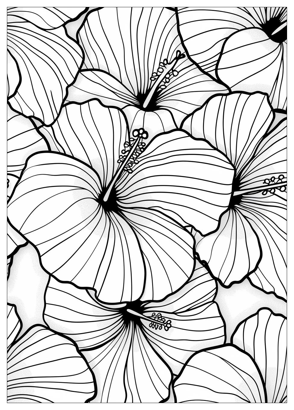 Hibiscus Coloring Pages-12