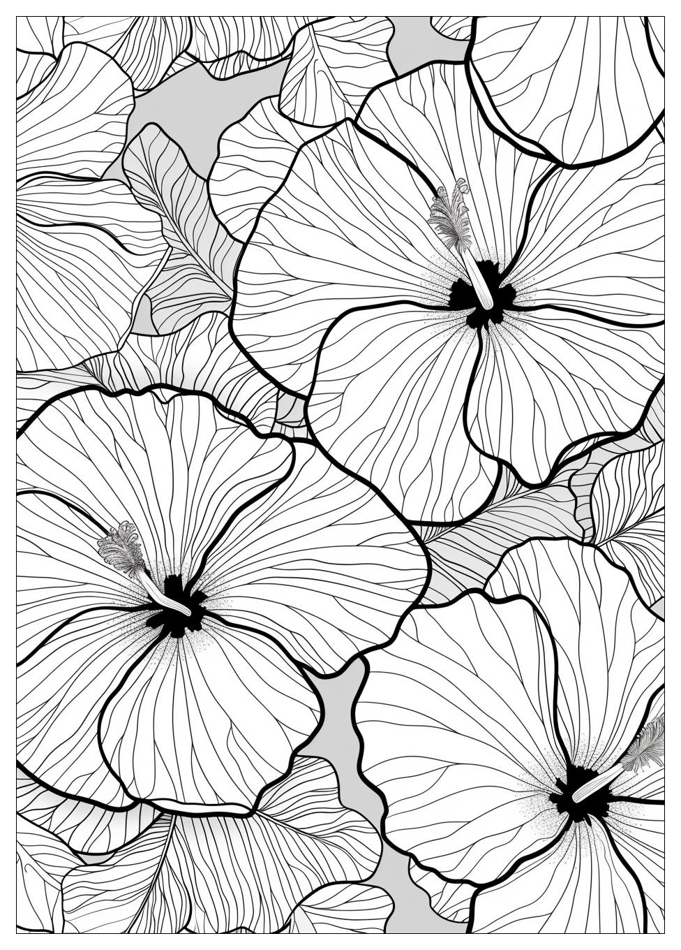 Hibiscus Coloring Pages-6