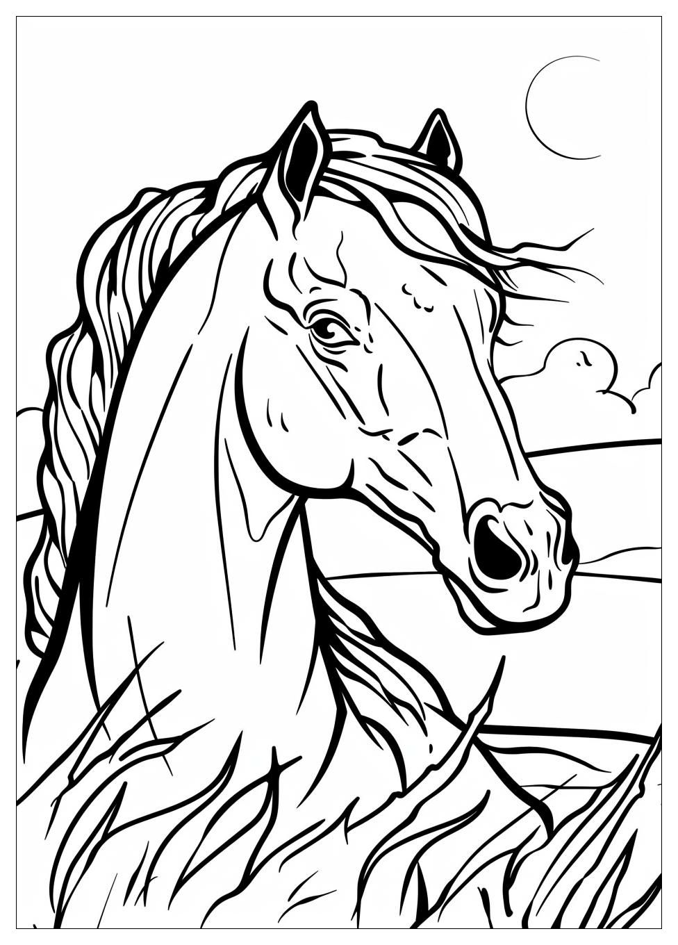 Horse Coloring Pages-11