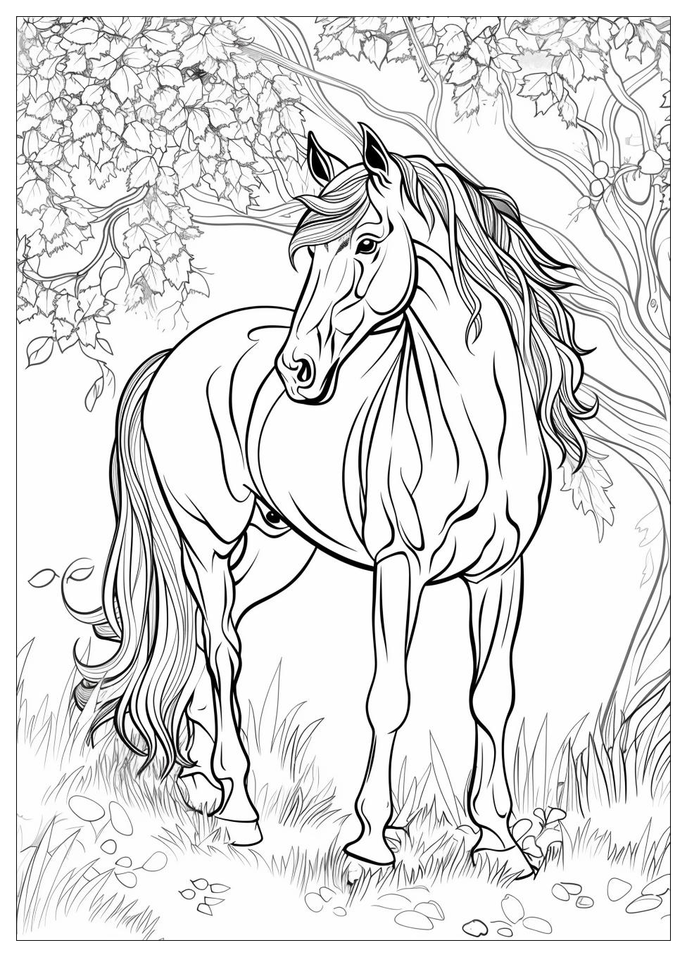 Horse Coloring Pages-12