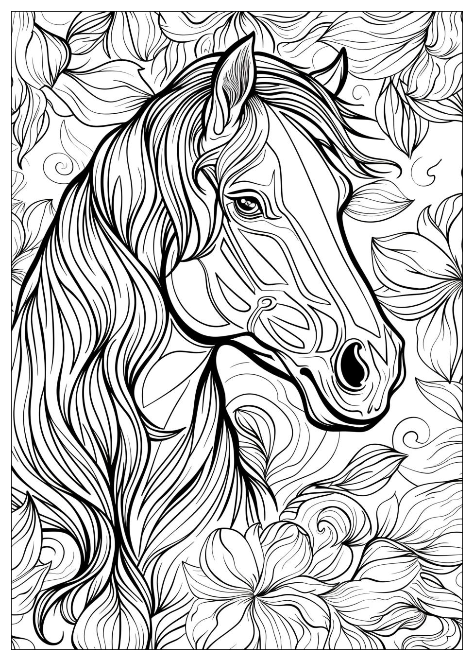 Horse Coloring Pages-17