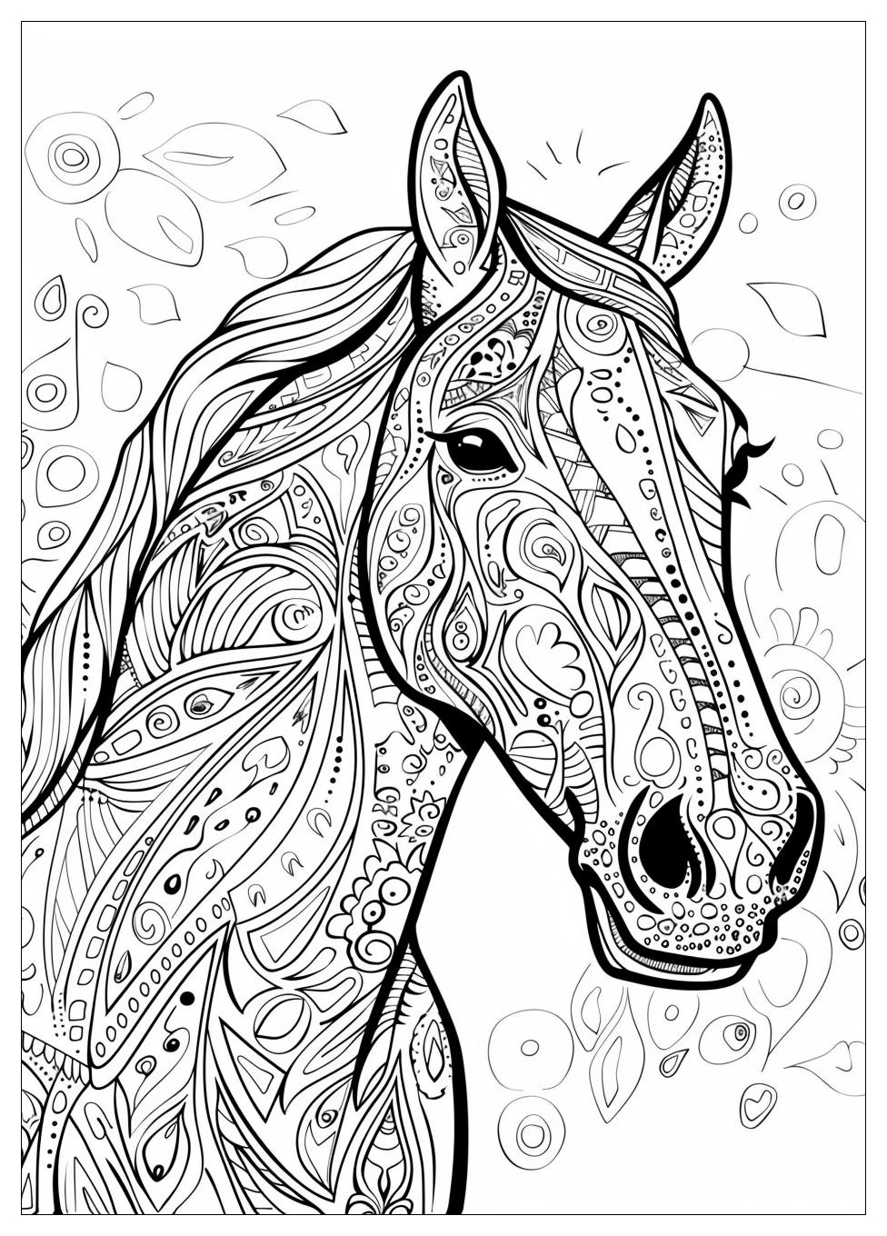 Horse Coloring Pages-20