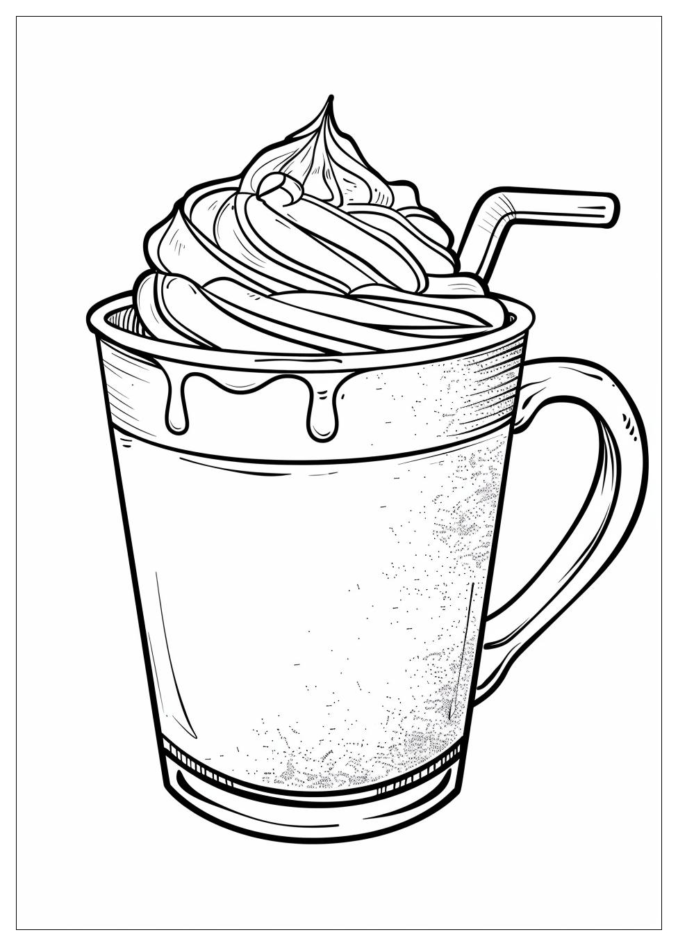 Hot Chocolate Coloring Pages-1