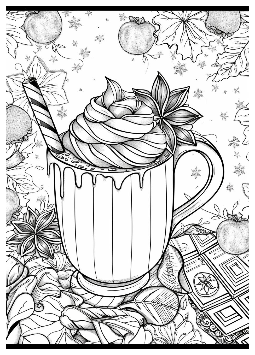 Hot Chocolate Coloring Pages-17