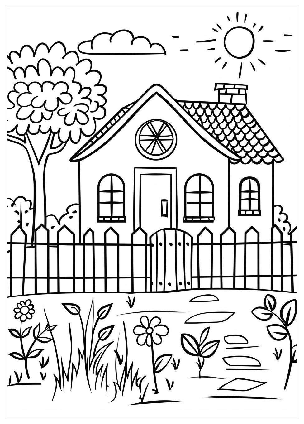 House Coloring Pages-1