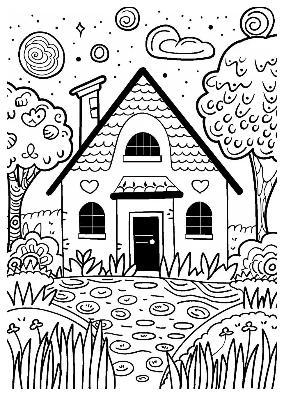 House Coloring Pages-10