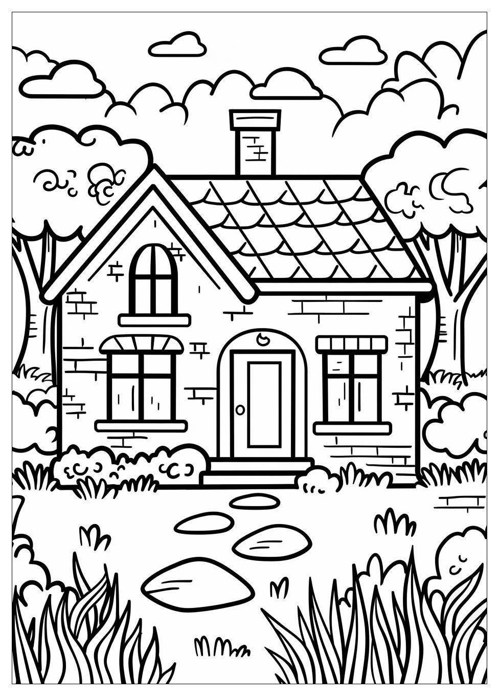 House Coloring Pages-11