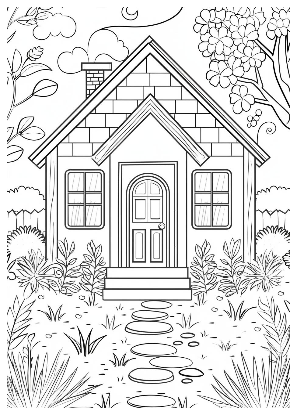 House Coloring Pages-12