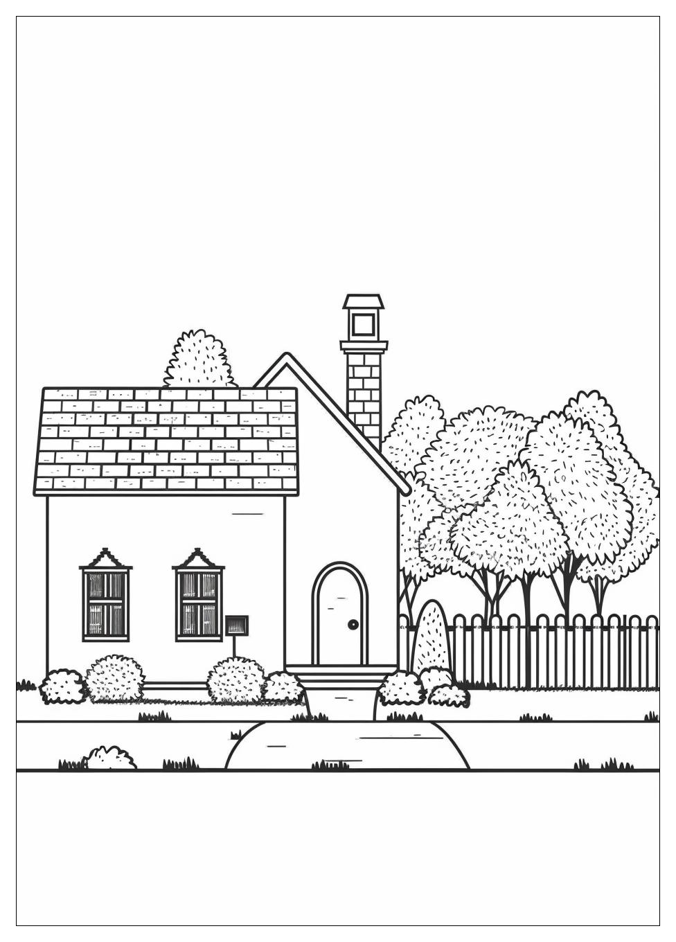 House Coloring Pages-13