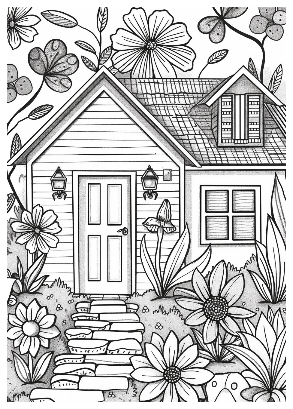 House Coloring Pages-14