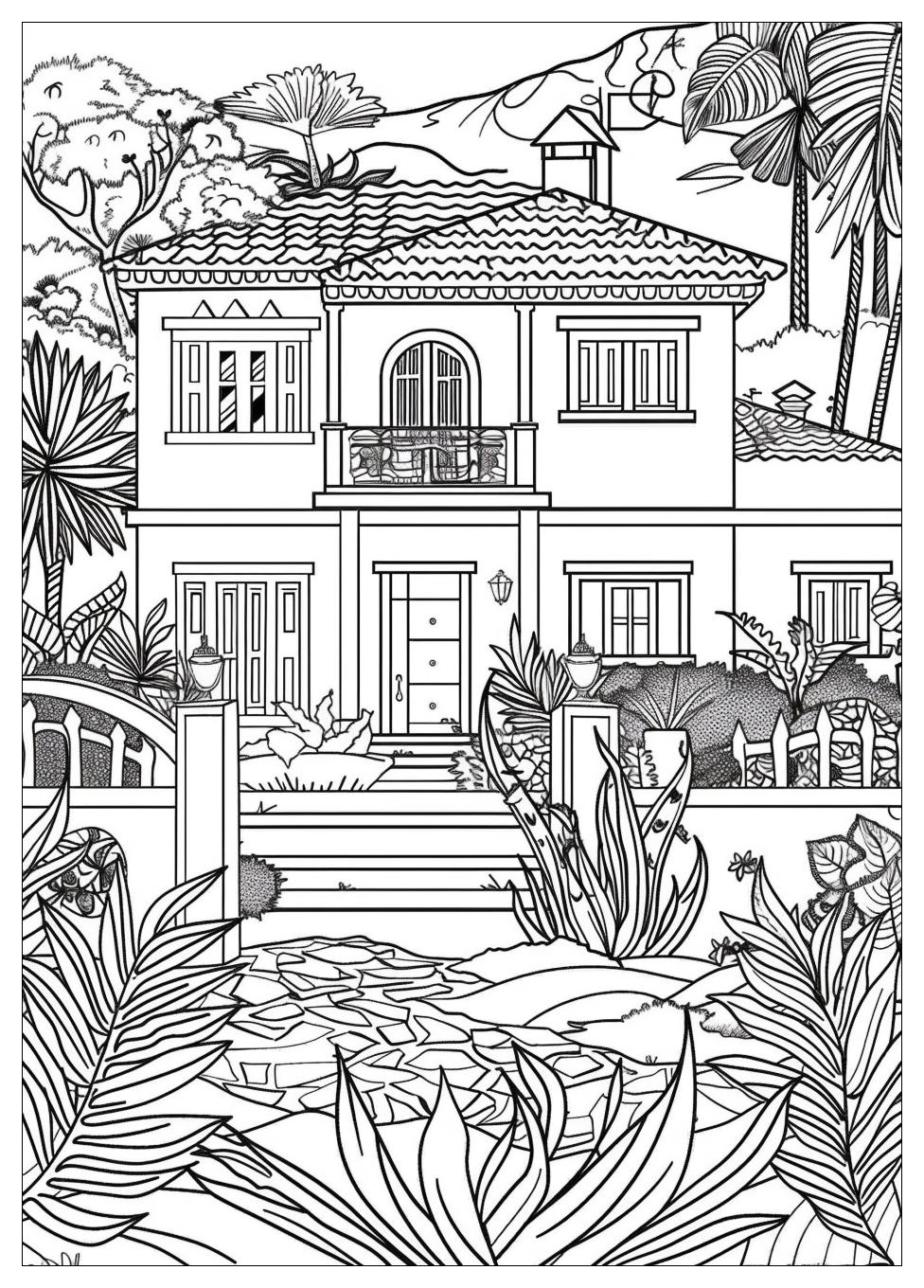 House Coloring Pages-16