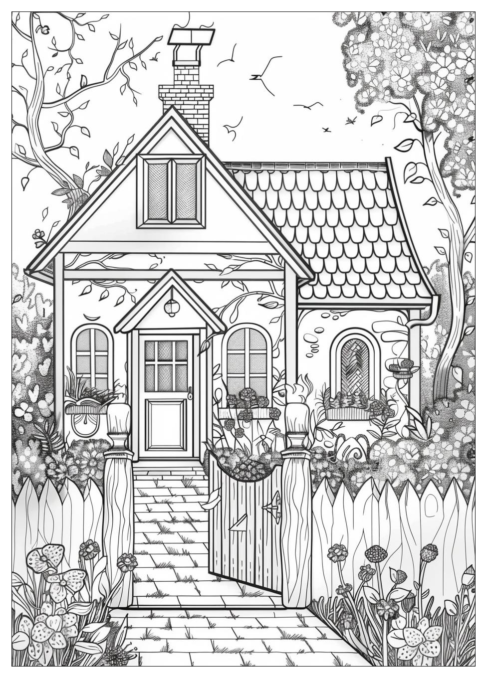 House Coloring Pages-17