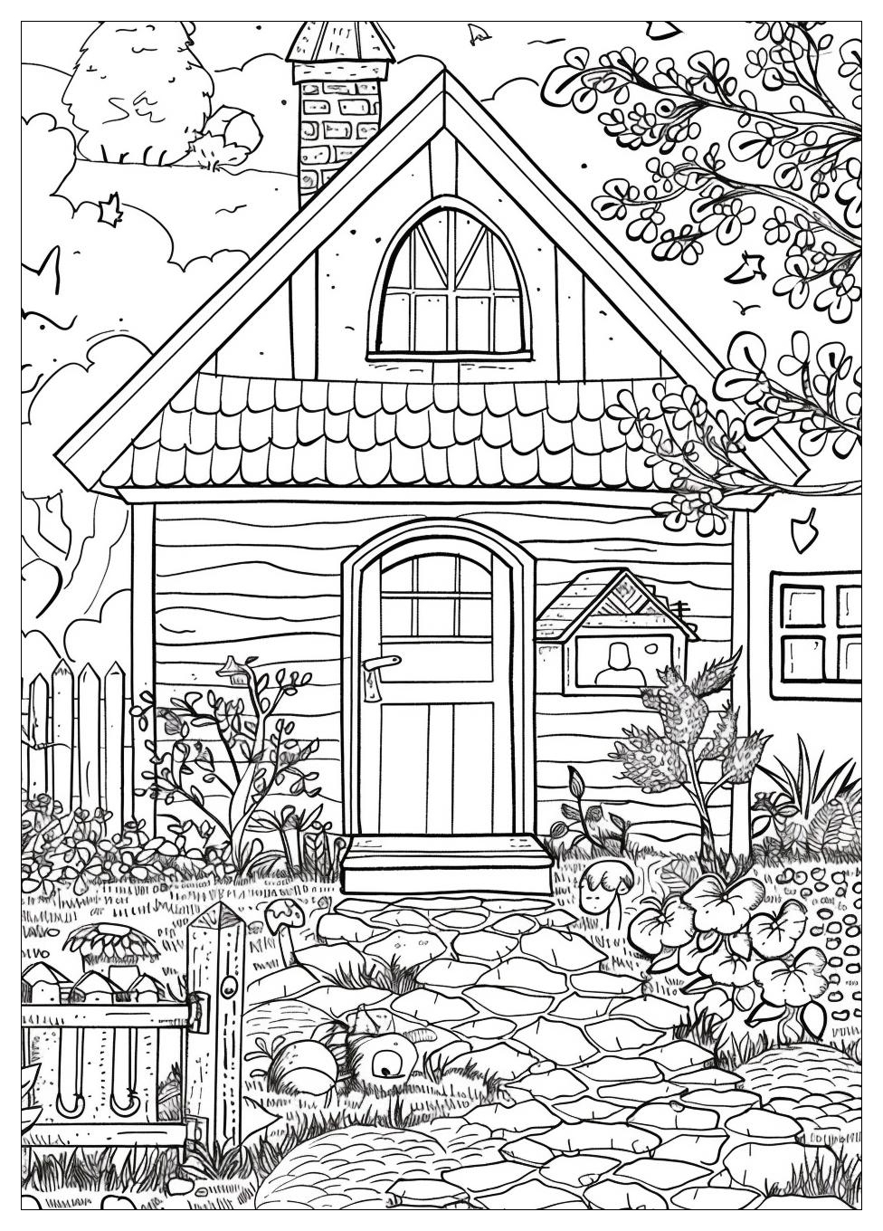 House Coloring Pages-18