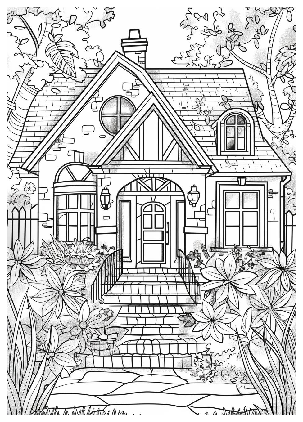 House Coloring Pages-19