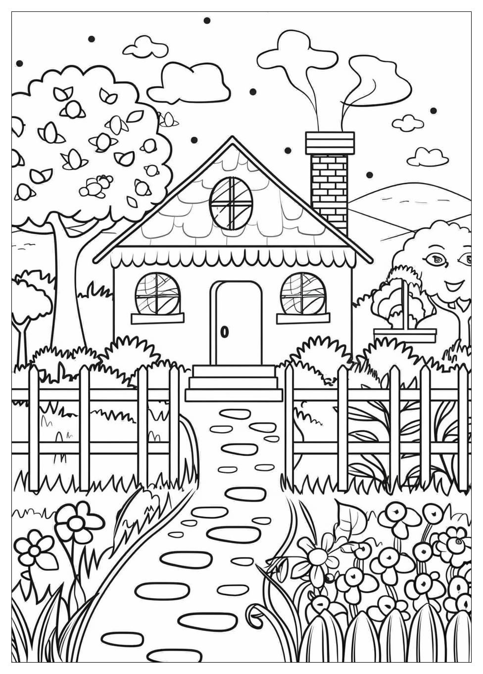 House Coloring Pages-2