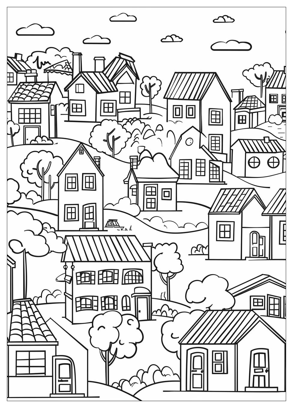 House Coloring Pages-3