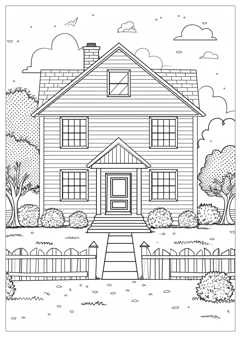 House Coloring Pages-4