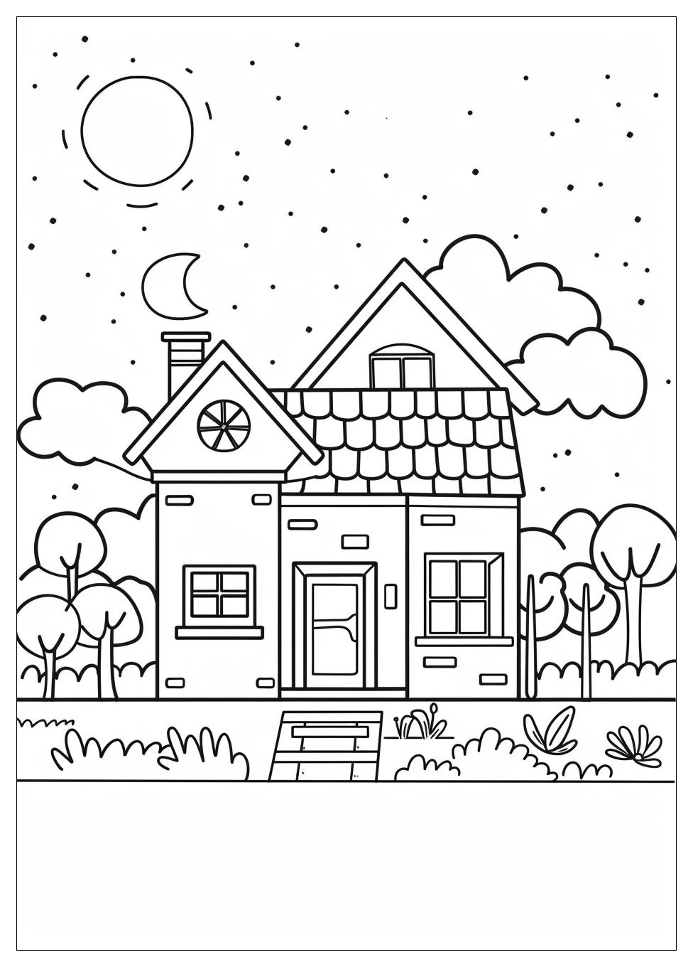 House Coloring Pages-5