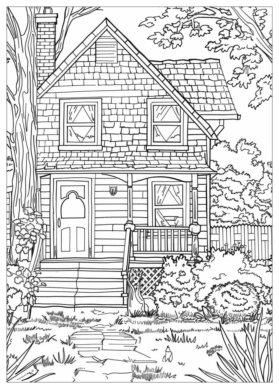 House Coloring Pages-6