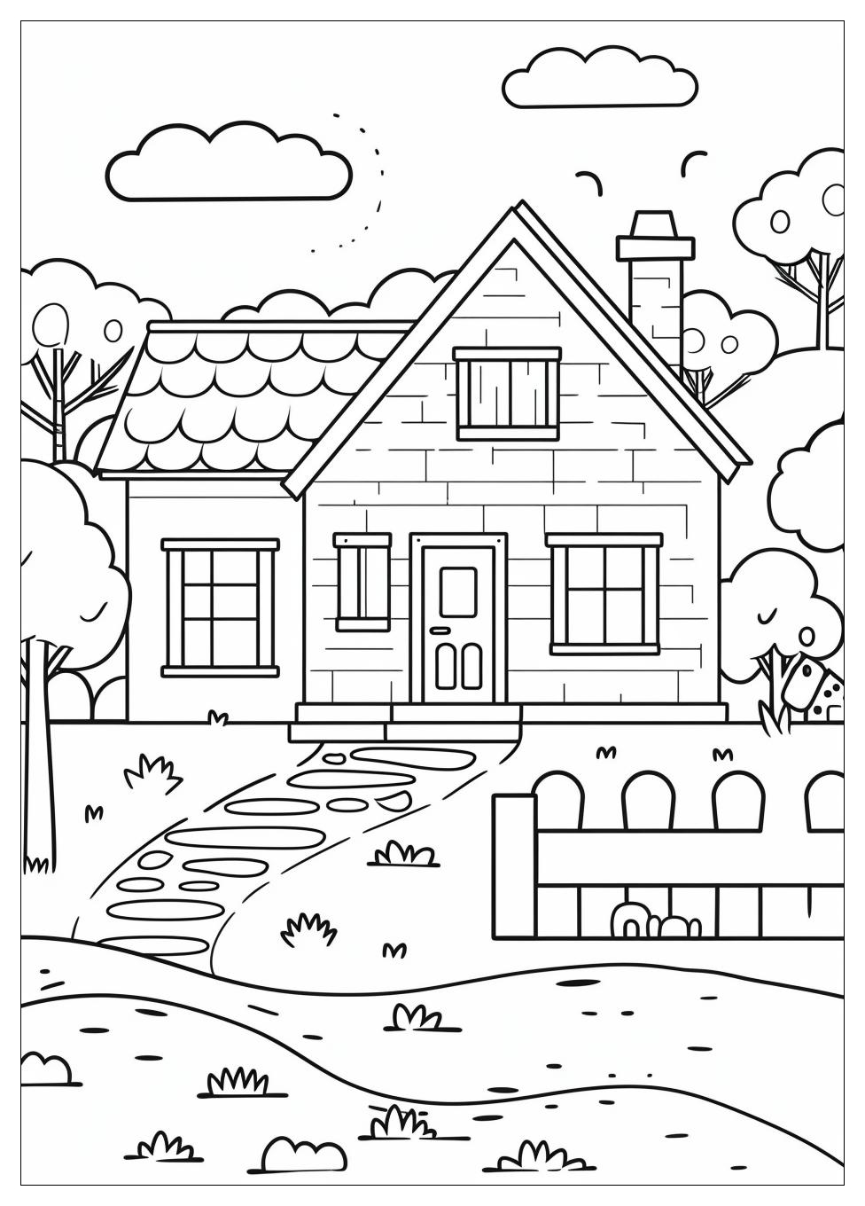 House Coloring Pages-8