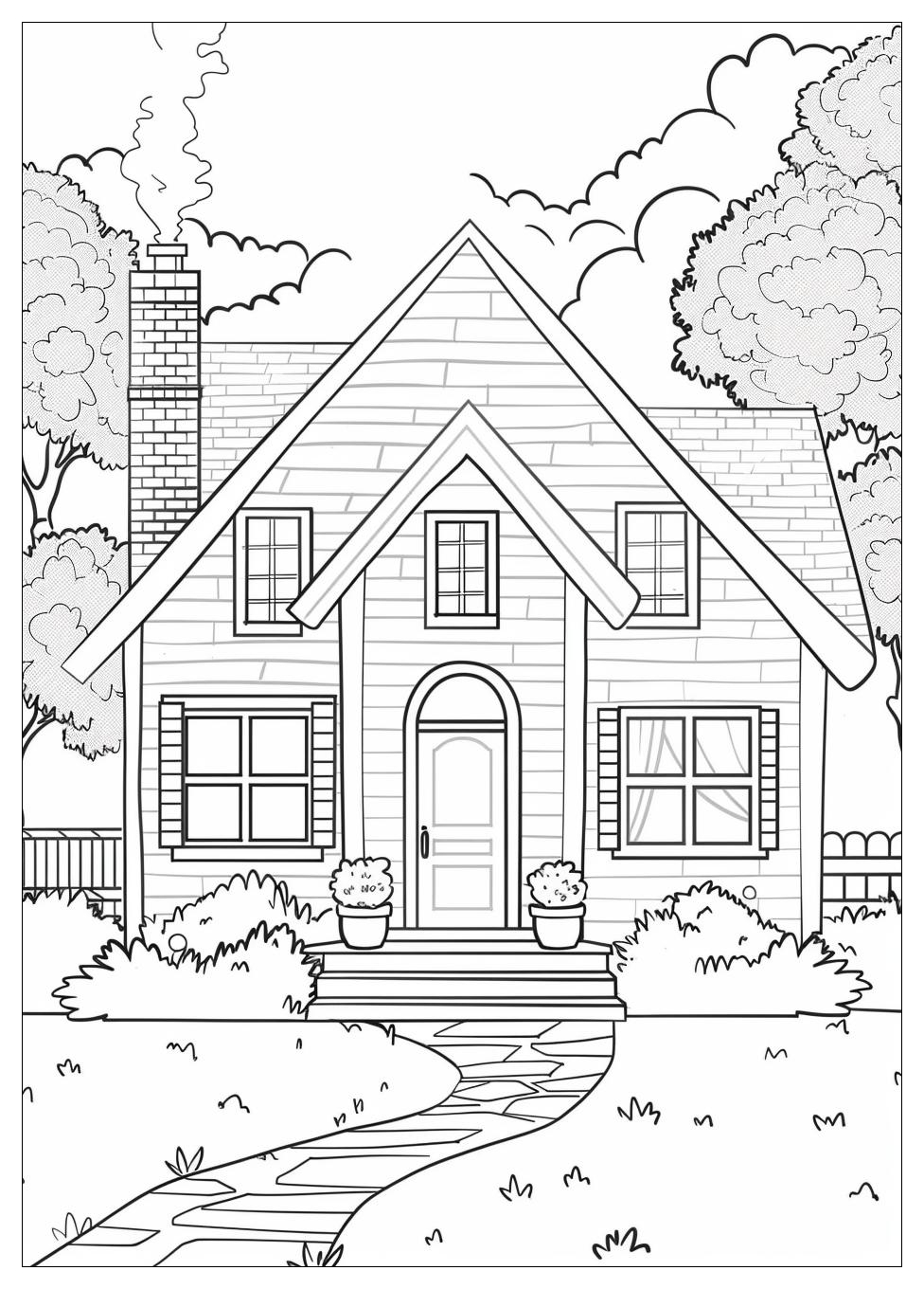 House Coloring Pages-9