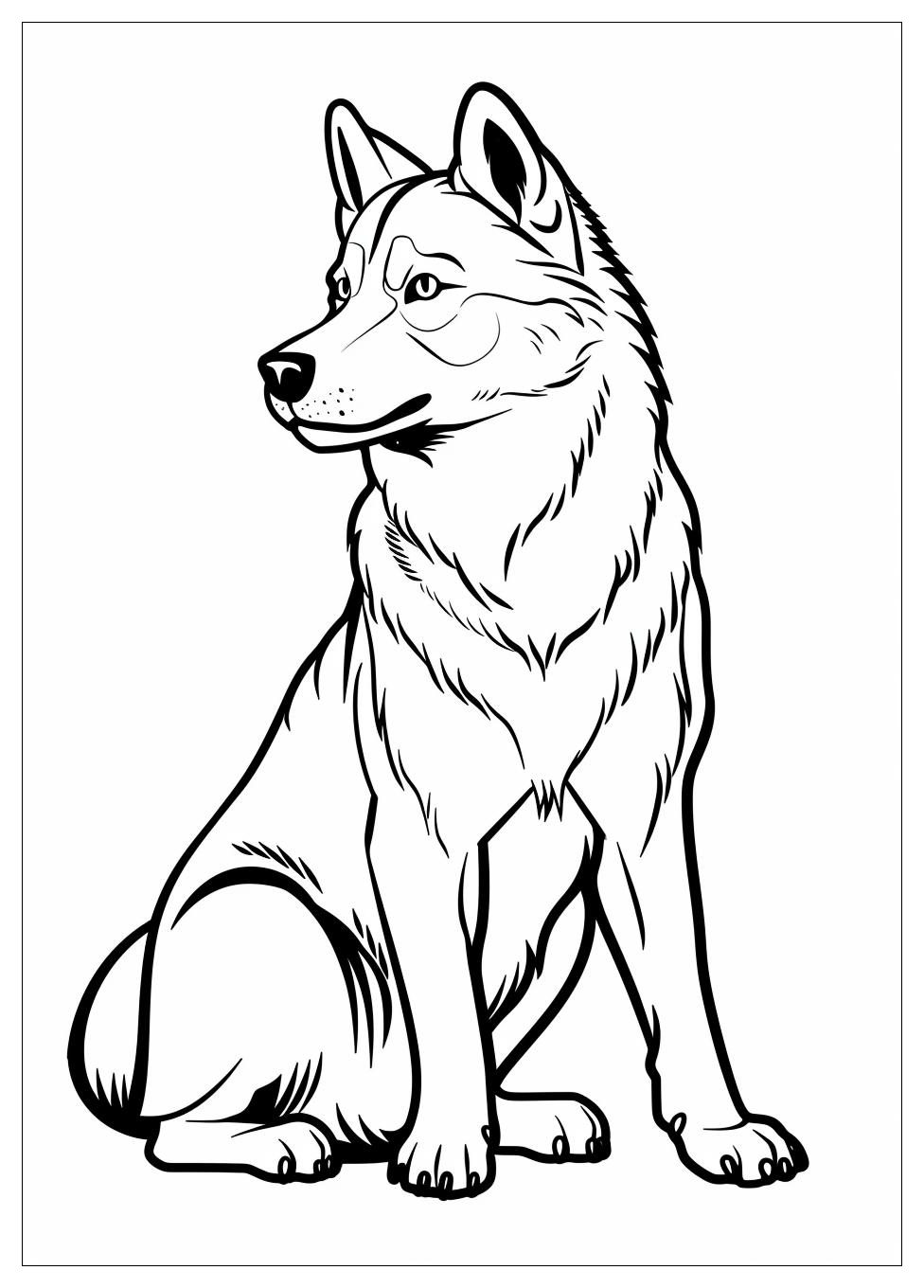 Husky Coloring Pages-10