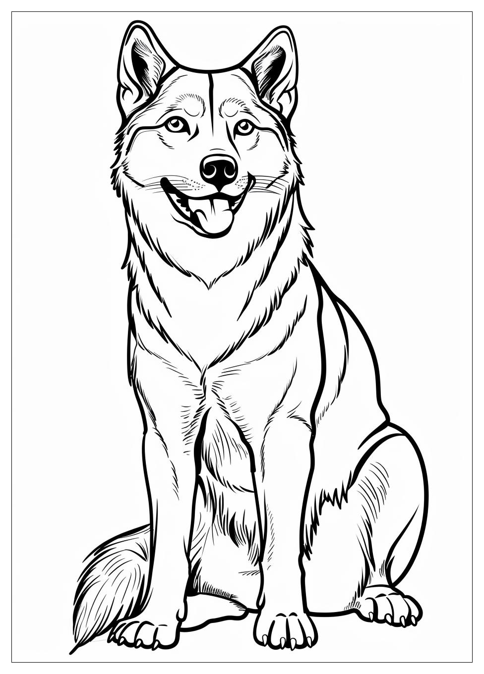 Husky Coloring Pages-16