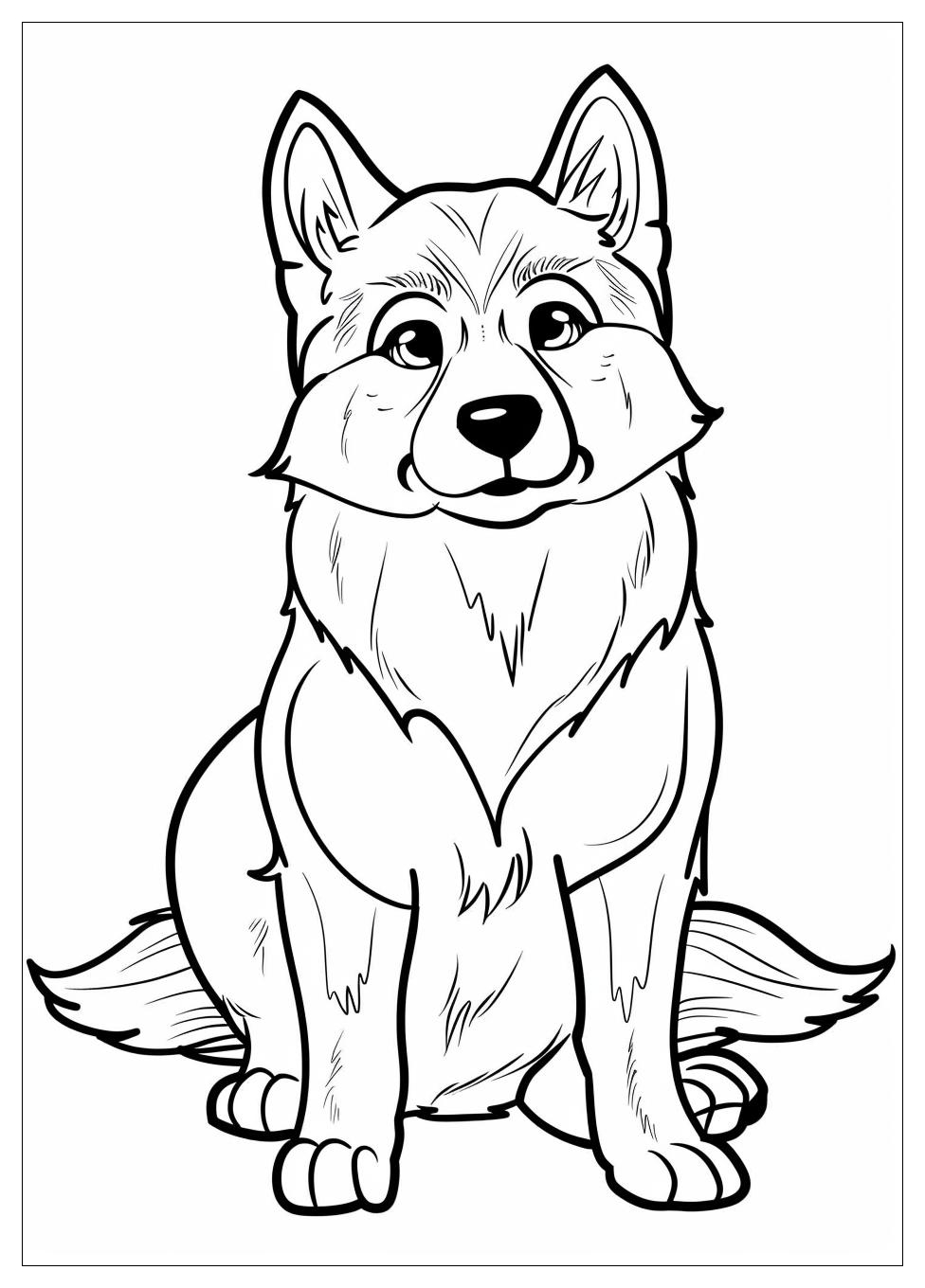 Husky Coloring Pages-2