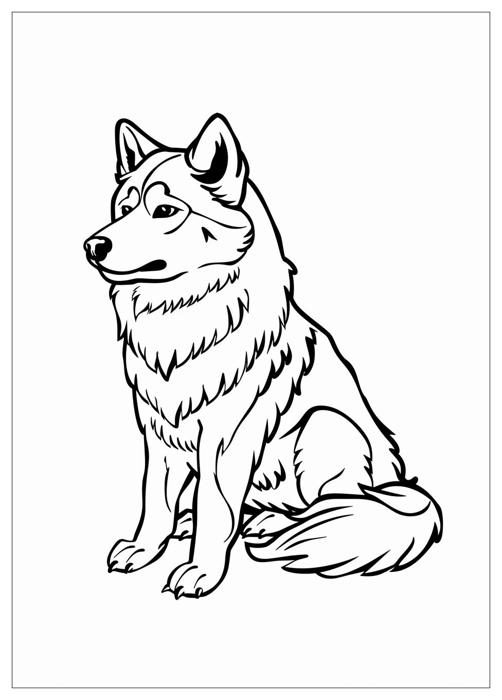 Husky Coloring Pages-5