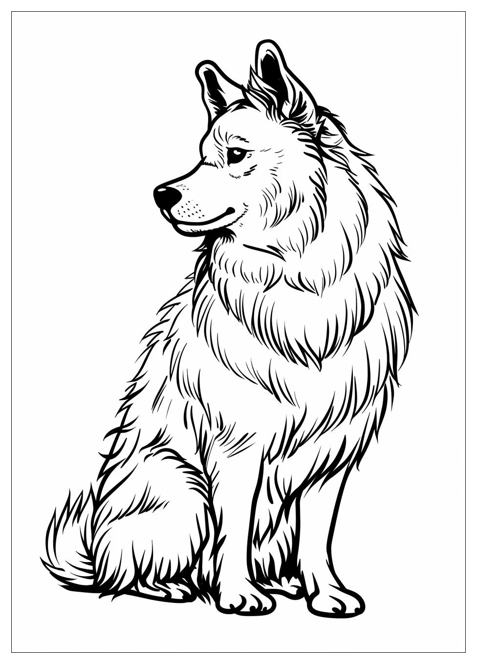 Husky Coloring Pages-6