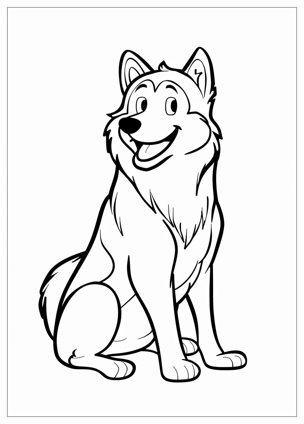 Husky Coloring Pages-7