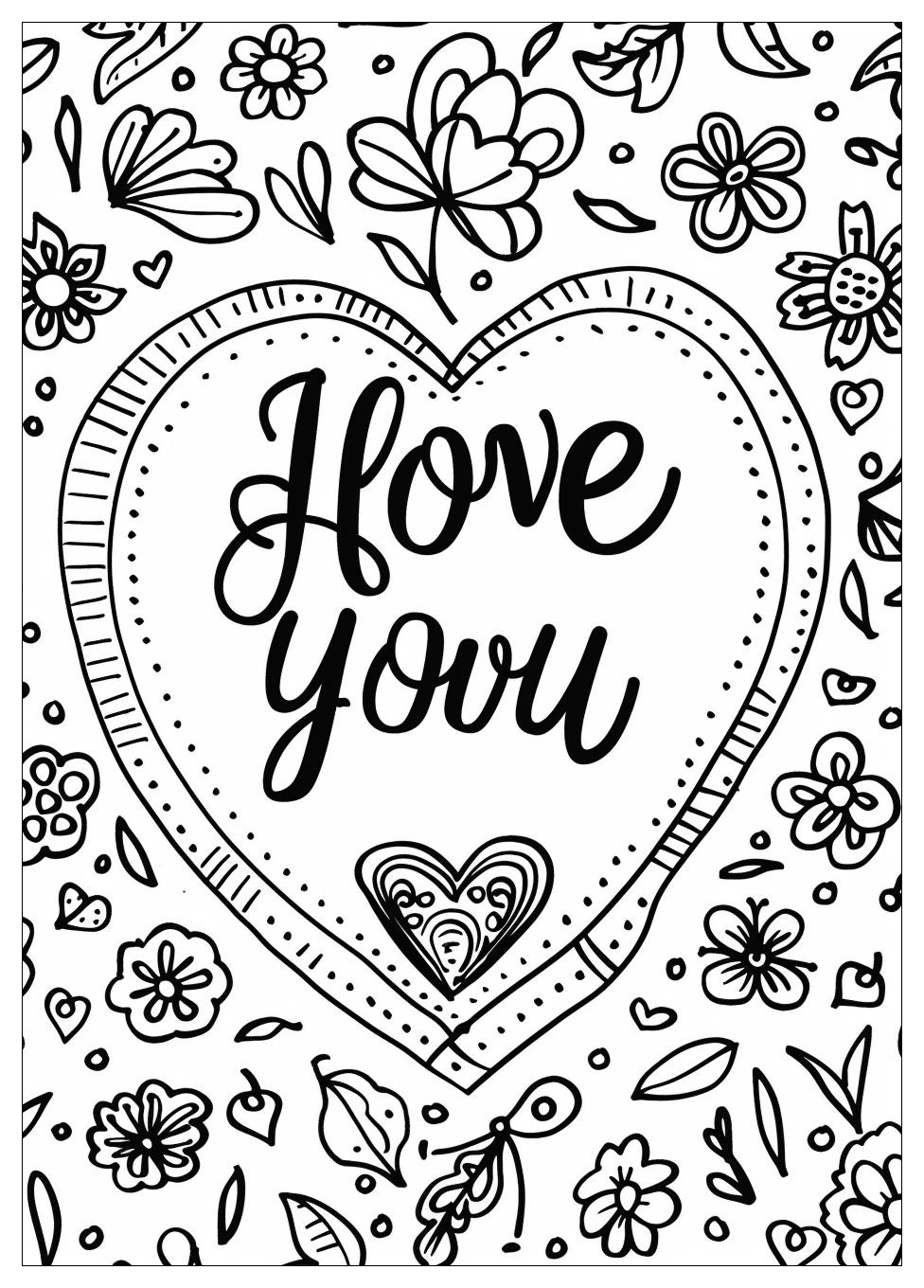 I Love You Coloring Pages-10