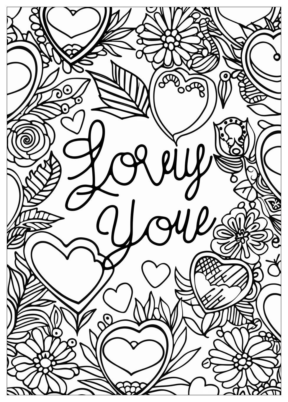 I Love You Coloring Pages-15