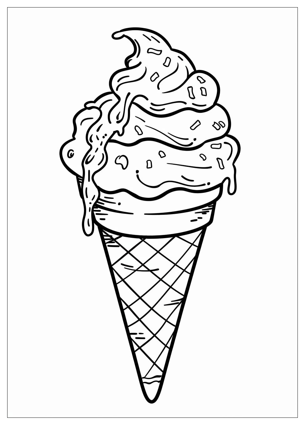 Ice Cream Coloring Pages-11