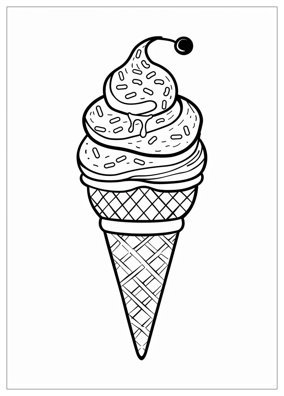 Ice Cream Coloring Pages-12