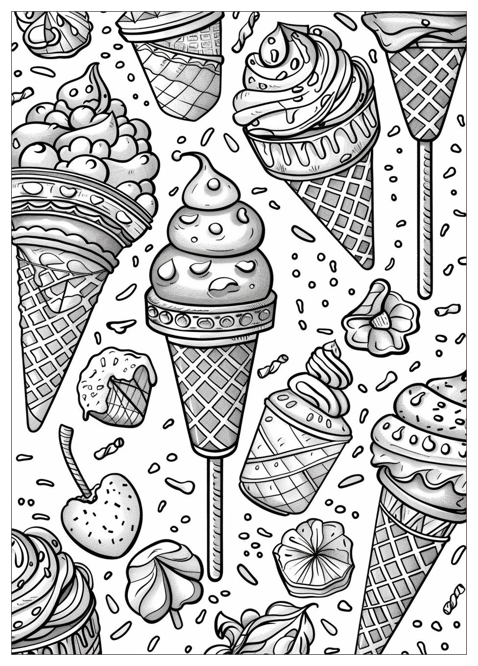 Ice Cream Coloring Pages-25