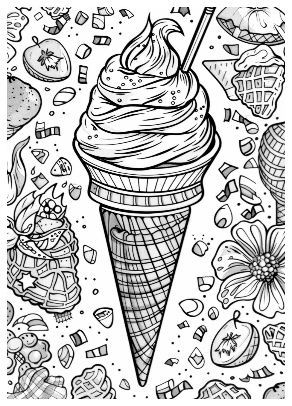 Ice Cream Coloring Pages-27