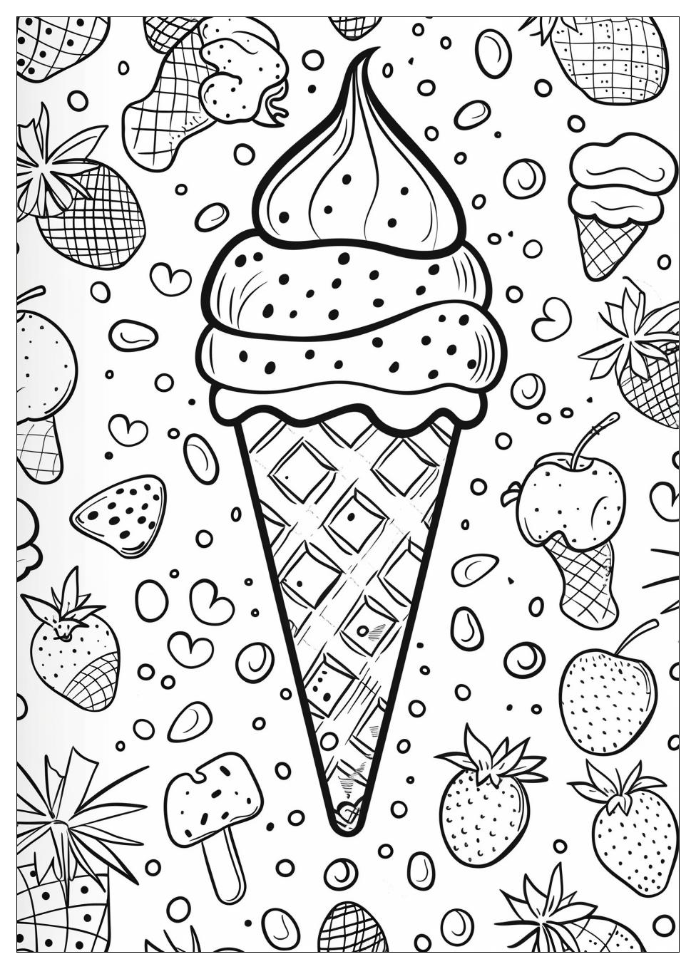 Ice Cream Coloring Pages-31