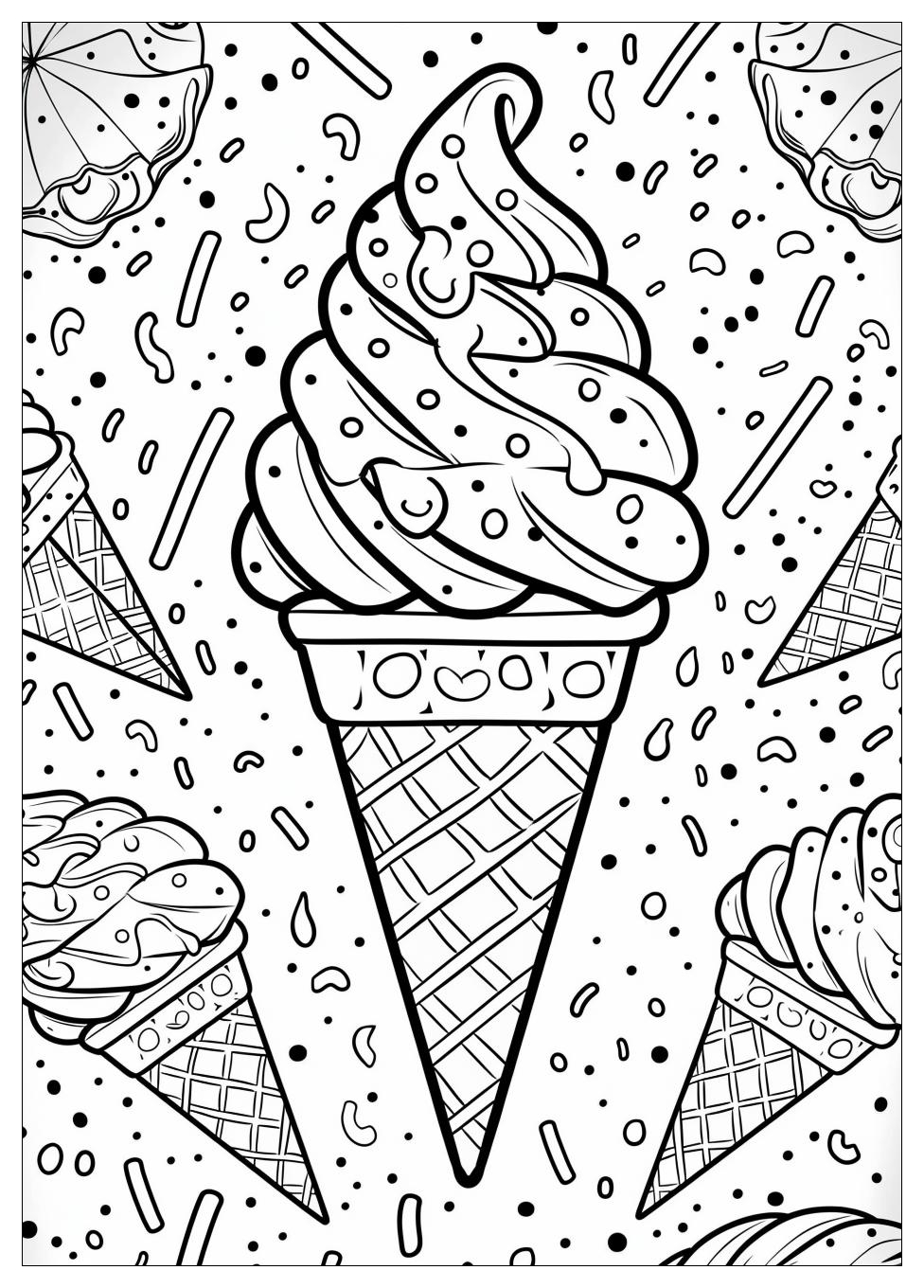 Ice Cream Coloring Pages-9