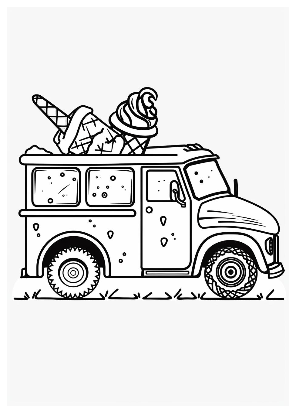 Ice Cream Truck Coloring Pages-10