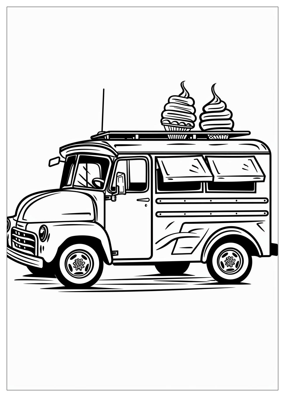 Ice Cream Truck Coloring Pages-11