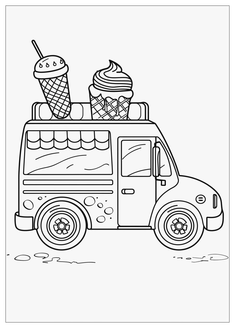 Ice Cream Truck Coloring Pages-12