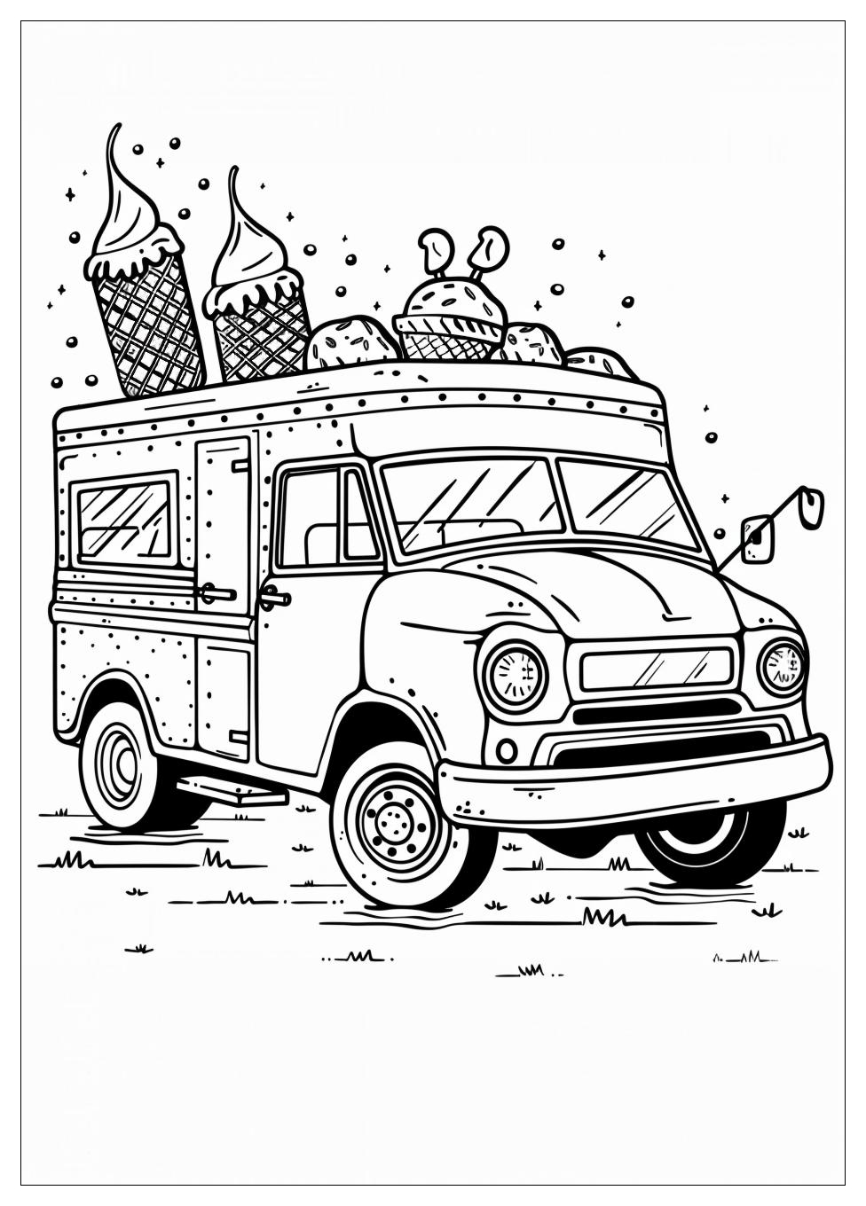 Ice Cream Truck Coloring Pages-14