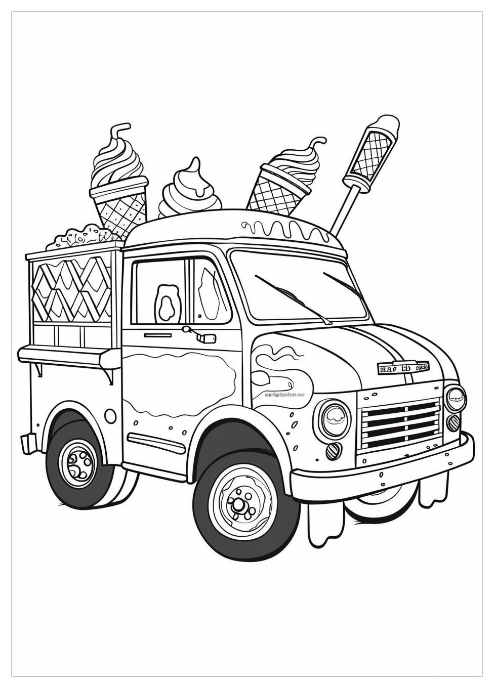 Ice Cream Truck Coloring Pages-15