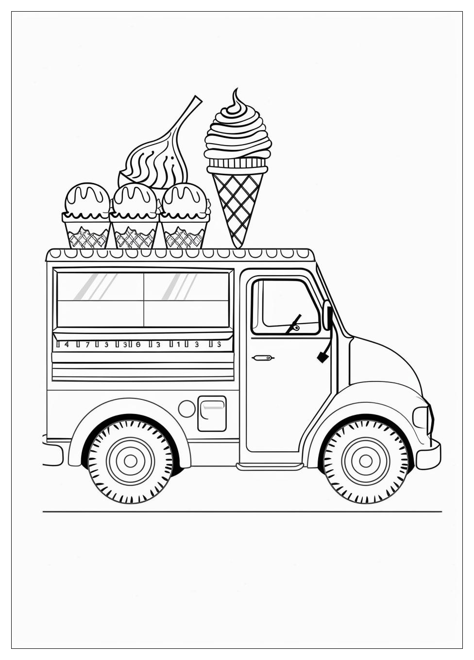 Ice Cream Truck Coloring Pages-16