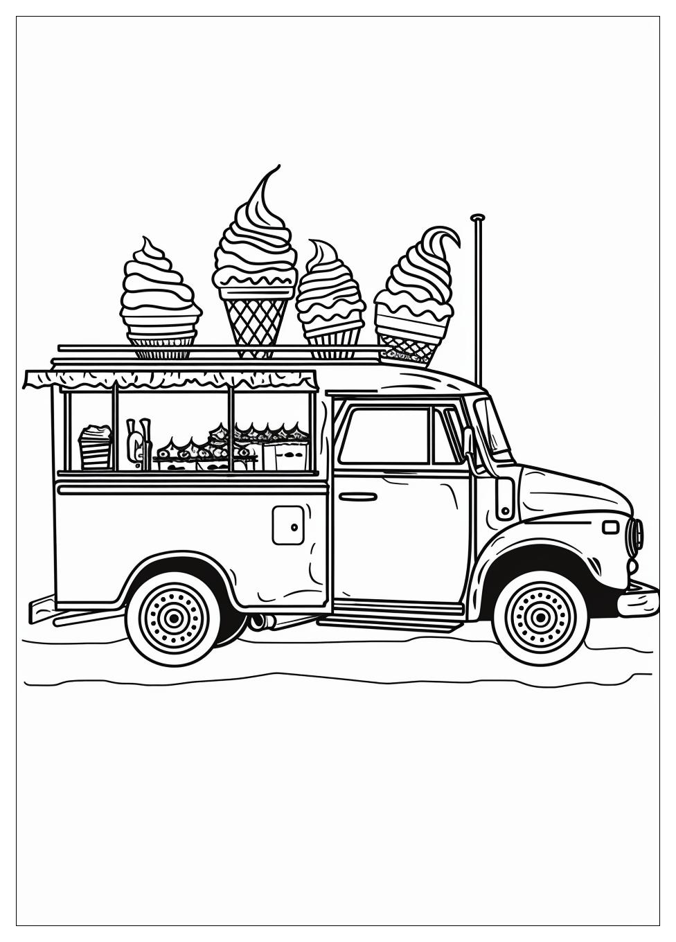 Ice Cream Truck Coloring Pages-18