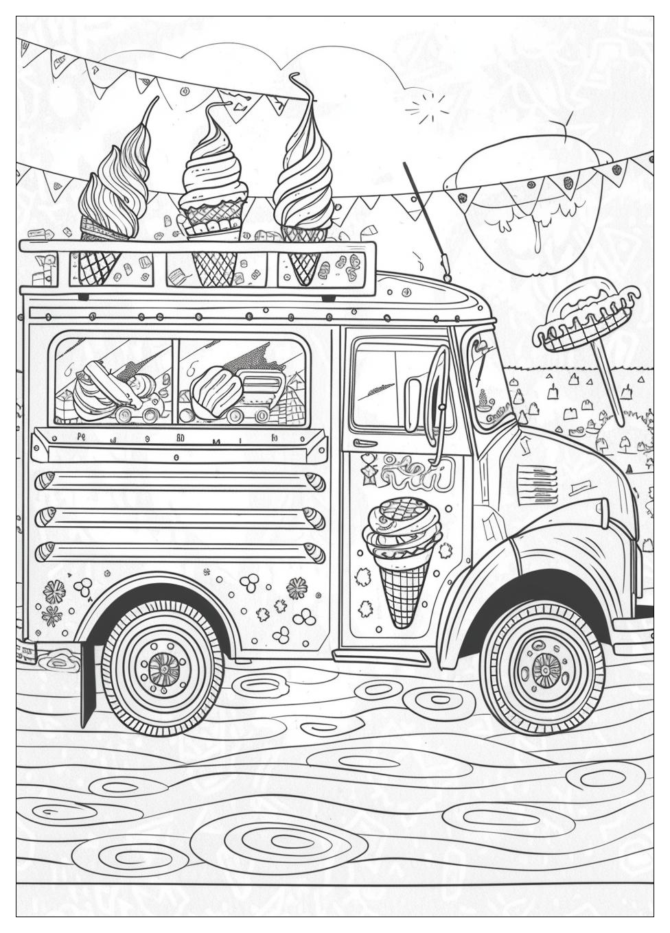 Ice Cream Truck Coloring Pages-19