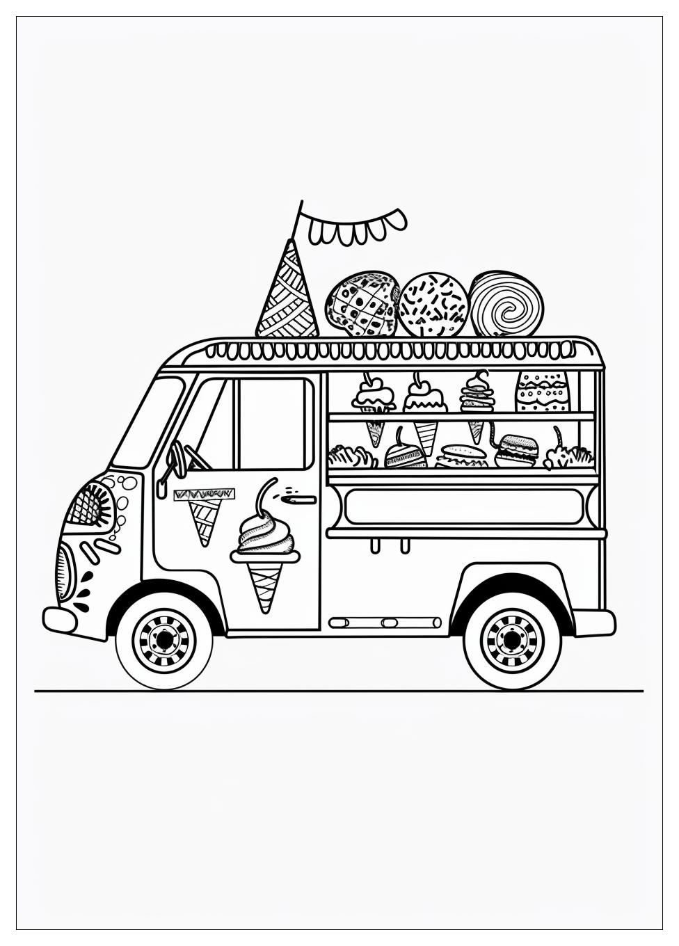 Ice Cream Truck Coloring Pages-20