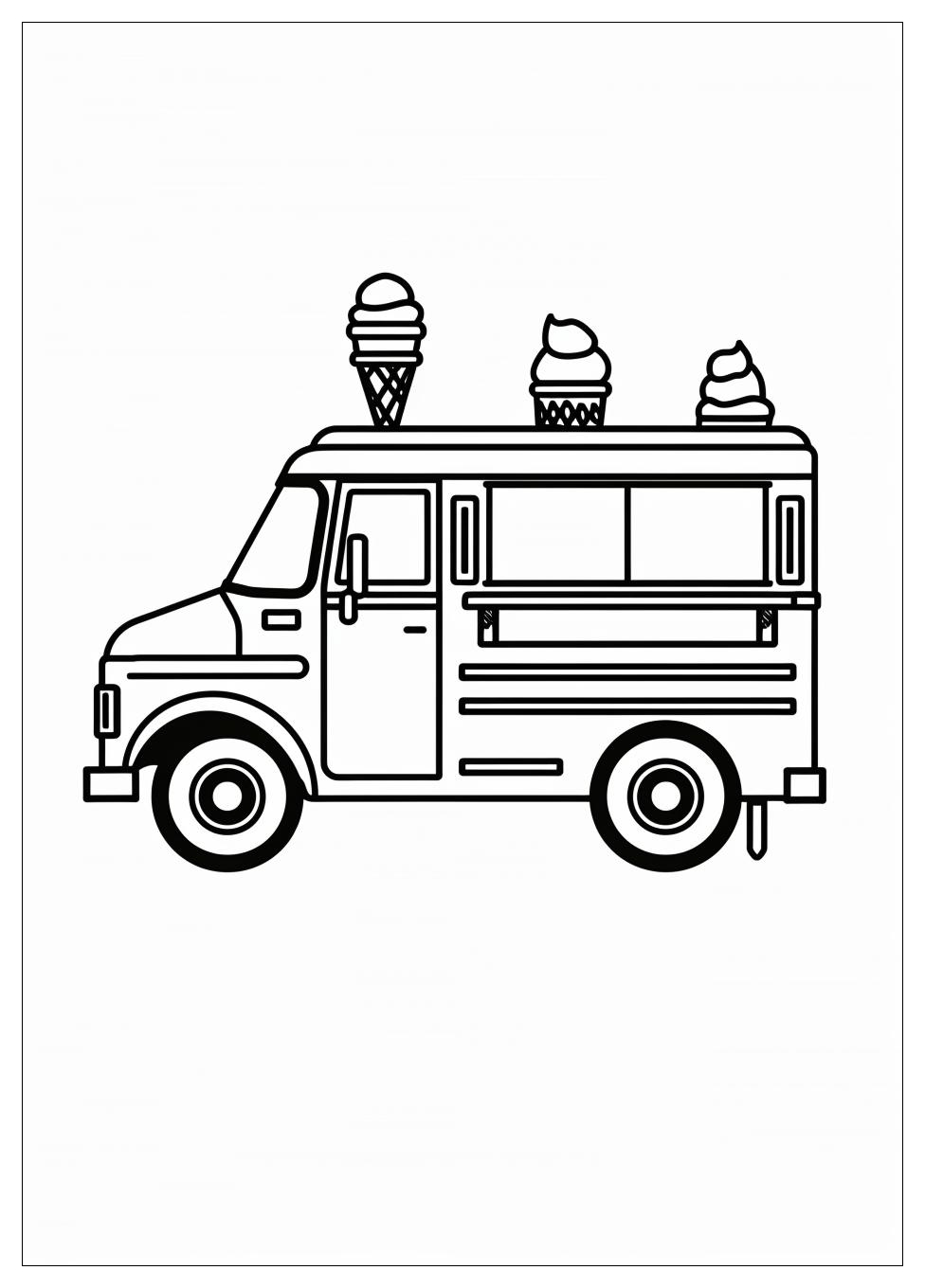 Ice Cream Truck Coloring Pages-4